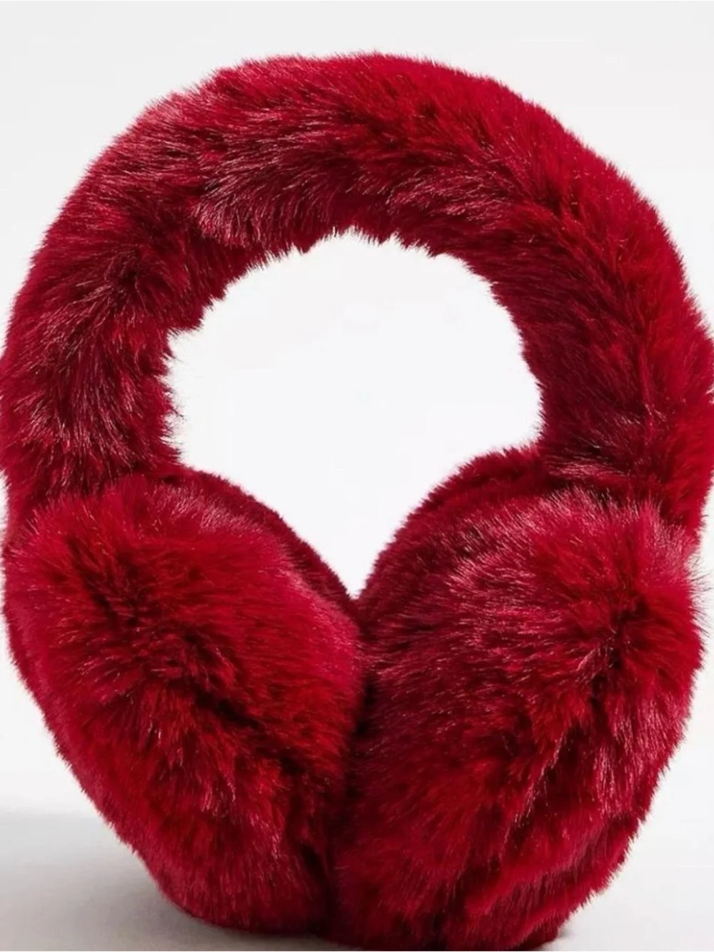 Urban Outfitters Soft Faux Fur Heart Earmuffs